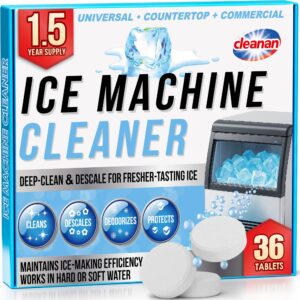 Premium imported Ice Machine Cleaner Tablets from Curat Cart ensure deep cleaning and descaling for fresher ice, maintaining efficiency.