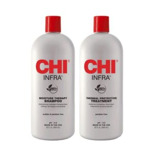 Discover the premium imported Infra Shampoo Treatment Duo Set from Curat Cart, featuring moisture therapy and thermal protection for healthier hair.