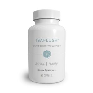 Premium import Isagenix IsaFlush offers gentle digestive support with 60 capsules for enhanced regularity. Available at Curat Cart.