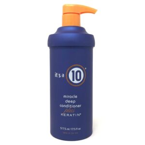 Experience the premium imported It's A 10 Miracle Deep Conditioner plus Keratin, available at Curat Cart for luxurious hair care.