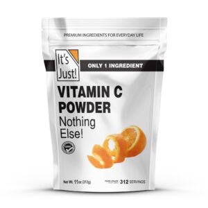 It's Just Vitamin C Powder, 100% genuine, featuring premium ingredients with no additives. Perfect for daily nutrition.