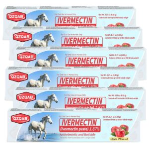 Premium imported Ivermectin Equine Paste Dewormer, 1.87% for effective deworming in horses, available at Curat Cart.