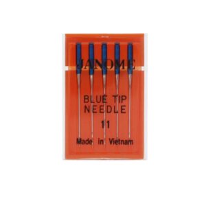 Genuine Janome Blue Tip Needles size 11, perfect for sewing, crafted in Vietnam. Enhance your sewing experience today.