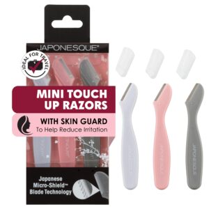 Discover JAPONESQUE Mini Touch Up Razors, a premium import designed with Skin Guard technology for smooth, irritation-free grooming. Available at Curat Cart.