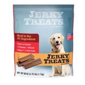 Discover Jerky Treats Tender Beef Strips, a premium import offering rich flavor and nutrition for your dog. Available at Curat Cart.