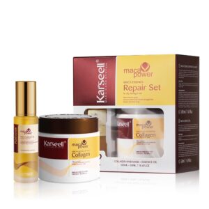 Karseell Collagen Hair Mask, a premium import from Curat Cart, revitalizes and nourishes damaged hair for luxurious softness.