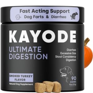 Kayode Ultimate Digestion for dogs offers fast-acting support for diarrhea and gas. Premium imported supplement available at Curat Cart.