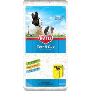 100% Genuine Kaytee Clean & Cozy bedding for small pets, featuring odor control and high absorbency. Perfect for your furry friends.