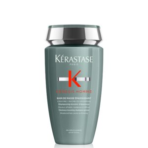 Kerastase Genesis Homme Shampoo, a premium import for thickening hair, available at Curat Cart. Perfect for weakened hair.