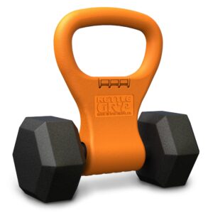 Transform your workout with the Gryp Dumbbell to Kettlebell Converter, a premium import available at Curat Cart for fitness enthusiasts.