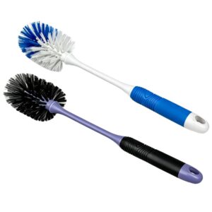 Premium imported bottle brush 2 pack featuring durable bristles for effective cleaning. Available at Curat Cart.