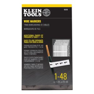 Discover the Klein Tools Wire Marker Book, featuring easy-to-use pages for clear identification of wires. 100% authentic product.