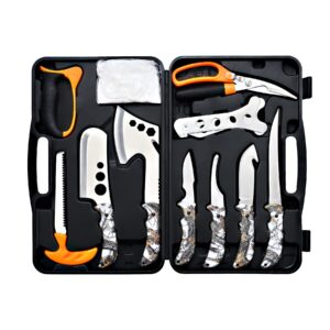 Premium imported KNINE OUTDOORS Hunting Knife Set showcasing durable blades and ergonomic handles, available at Curat Cart.