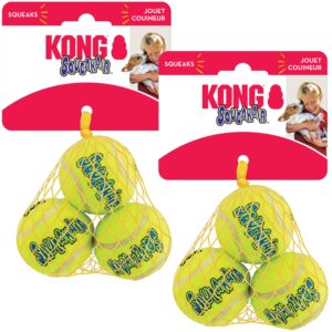 Premium imported KONG Squeakair Ball Dog Toy set, perfect for playful pups. Available at Curat Cart.
