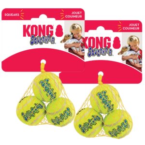 KONG Squeakair Ball Dog Toy, a premium imported favorite for pets, available at Curat Cart. Perfect for playtime and squeaking fun.