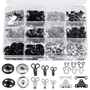 Discover the KOPOX Hook and Eye Sewing Kit, a premium import featuring a variety of hooks and eyes, available at Curat Cart.