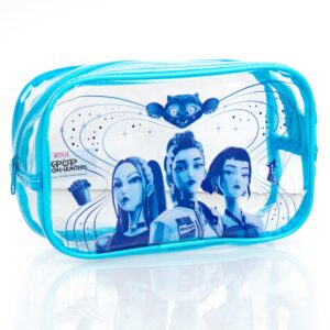 Demon Hunters Pencil Pouch featuring bold characters, a premium import available at Curat Cart, perfect for stylish organization.
