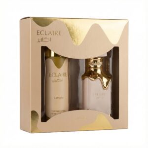 Experience luxury with the Lattafa Eclaire Gift Set, a premium import from Curat Cart, featuring exquisite fragrances for discerning tastes.