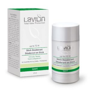 Lavilin Natural Deodorant, a premium import, offers long-lasting odor protection. Available at Curat Cart for discerning consumers.