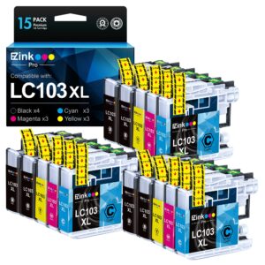Premium imported Brother LC103 Ink Cartridges set available at Curat Cart, perfect for vibrant printing needs.