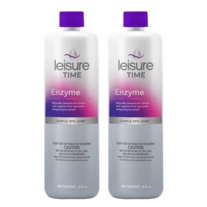 Discover Leisure Time Enzyme Liquid, a premium imported spa care solution from Curat Cart, designed for effective water purification.