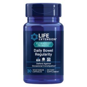 Life Extension FLORASSIST Probiotic offers daily support for bowel regularity. Premium imported dietary supplement at Curat Cart.