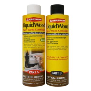 Premium imported LiquidWood Epoxy Wood Consolidant, ideal for restoring wood strength. Available at Curat Cart.