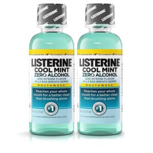 Listerine Cool Mint Mouthwash, a premium imported choice for fresh breath, available at Curat Cart. Experience superior oral care today.