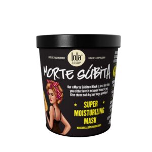 Discover the Lola From Rio Morte Subita Hair Mask, a premium import designed for super moisturizing benefits. Available at Curat Cart.
