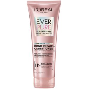 Discover L'Oreal Paris Bond Repair Conditioner, a genuine sulfate-free formula that revitalizes and strengthens hair.