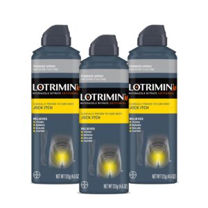 Lotrimin AF Jock Itch Powder Spray, a premium imported solution to relieve jock itch, available at Curat Cart.