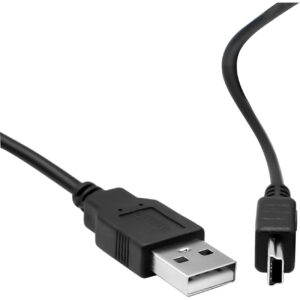 Authentic Blue Yeti replacement USB cable, featuring a standard USB connector and a mini USB connector for reliable connectivity.