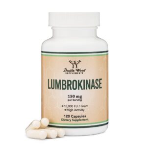 Premium imported Lumbrokinase enzymes for circulation support, featuring 120 capsules. Available at Curat Cart.