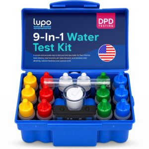 Lupo Pool Test Kit offers premium imported 9-in-1 water testing solutions for accurate pool maintenance. Available at Curat Cart.