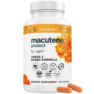 Macutene Protect Eye Vitamins, a premium import, supports vision health with Areds 2 formula. Available at Curat Cart.