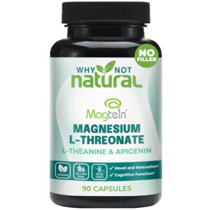 Premium imported Magnesium L-Threonate Complex by Magtein for mood, relaxation, and cognitive function. Available at Curat Cart.