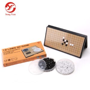 Discover the authentic 19x19 Magnetic Go Game Set, featuring an 11-inch foldable board and quality stones.
