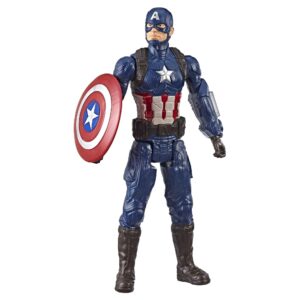 Discover the 100% genuine Marvel Avengers: Endgame Titan Hero Series Captain America action figure, perfect for collectors.