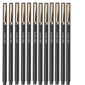 Premium imported Marvy Uchida Le Pen black pens set, perfect for quality writing. Available at Curat Cart.