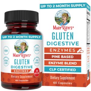 MaryRuth's Gluten Digestive Enzymes, a premium import, offers a vegan enzyme blend for digestive support. Available at Curat Cart.