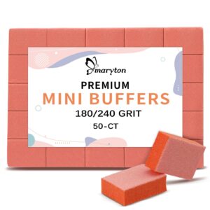 Discover Maryton Mini Nail Buffer Blocks, premium import with 180/240 grit. Elevate your nail care routine at Curat Cart.