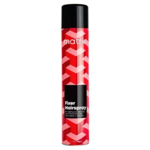 Matrix Styling Fixer Hairspray offers long-lasting hold and shine. A premium import available at Curat Cart for your styling needs.