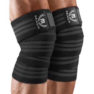 Authentic Mava Sports Knee Wraps provide optimal support and stability for your knees during workouts and sports.