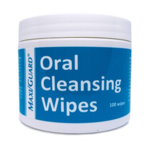 Maxi-Guard Oral Cleansing Wipes, premium imported hygiene solution for fresh breath. Available at Curat Cart.