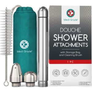 Explore the premium imported Medi Grade Shower Enema Kit, featuring essential attachments and a cleaning brush, available at Curat Cart.