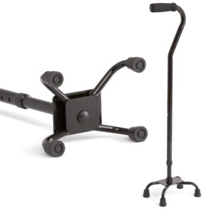 Discover the Medline Aluminum Quad Cane, a premium import designed for stability and support, available at Curat Cart.