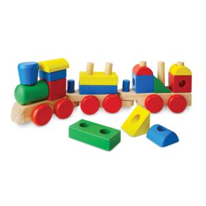 Discover the authentic Melissa & Doug Stacking Train, featuring vibrant wooden blocks for endless imaginative play.