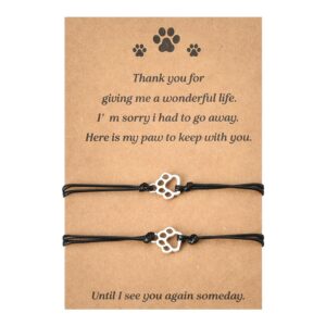 Stylish memorial bracelet for pet loss, premium import from Curat Cart, honoring cherished pets with heartfelt sentiment.