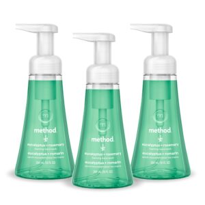 Discover the premium imported method Foaming Hand Wash in eucalyptus + rosemary, available at Curat Cart for a refreshing clean.