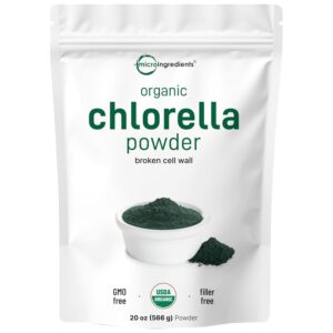 Micro Ingredients Organic Chlorella Powder, a premium import, offers broken cell wall benefits. Available at Curat Cart.